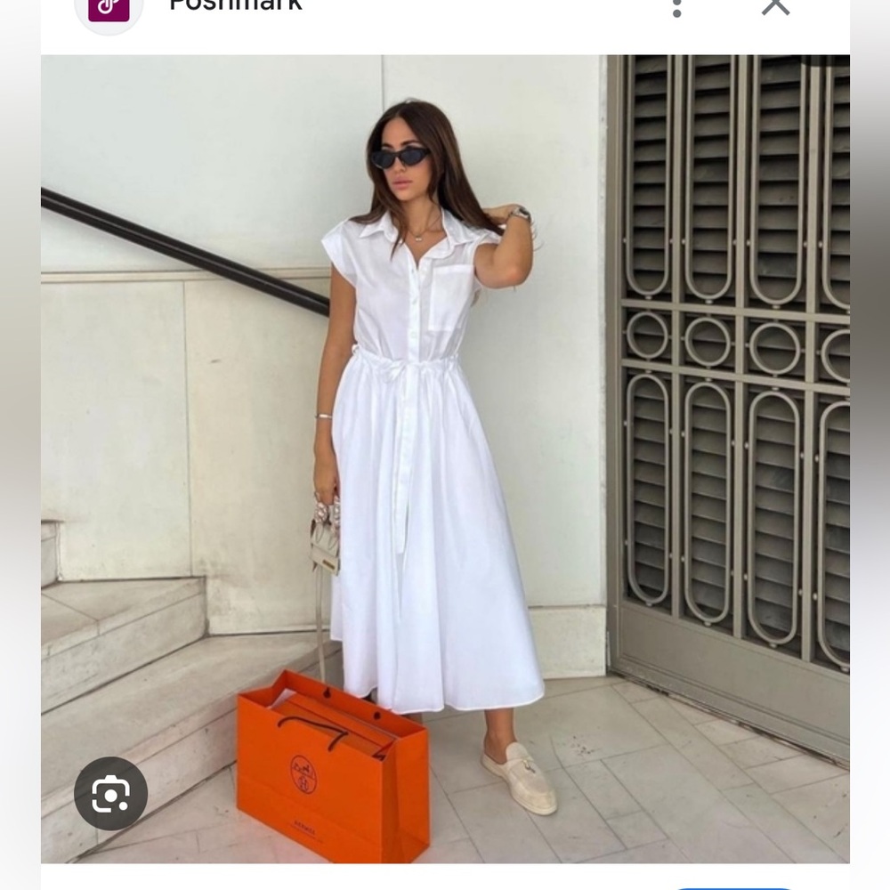 Zara white dress